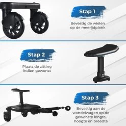 MESC Meerijdplankje Universeel Voor Buggy En Kinderwagen - Meerijdplankje Met Zitje -Baby Comfort Outlet Winkel 1200x1200 697