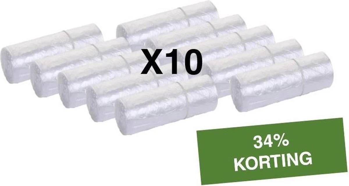 Merkloos Vuilniszakken 50 X 3 Liter | Klein, Doorzichtig Plastic | 27 X 30 Cm | Kleine Pedaalemmer Restafval Afval Zakjes 2 Merkloos Vuilniszakken 50 X 3 Liter | Klein, Doorzichtig Plastic | 27 X 30 Cm | Kleine Pedaalemmer Restafval Afval Zakjes - Afbeelding 2