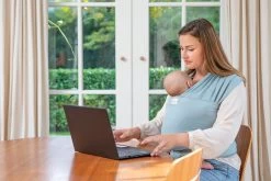 Babylonia - Tricot-Slen Organic - Draagdoek Baby - Silver Blue -Baby Comfort Outlet Winkel 1200x800 169