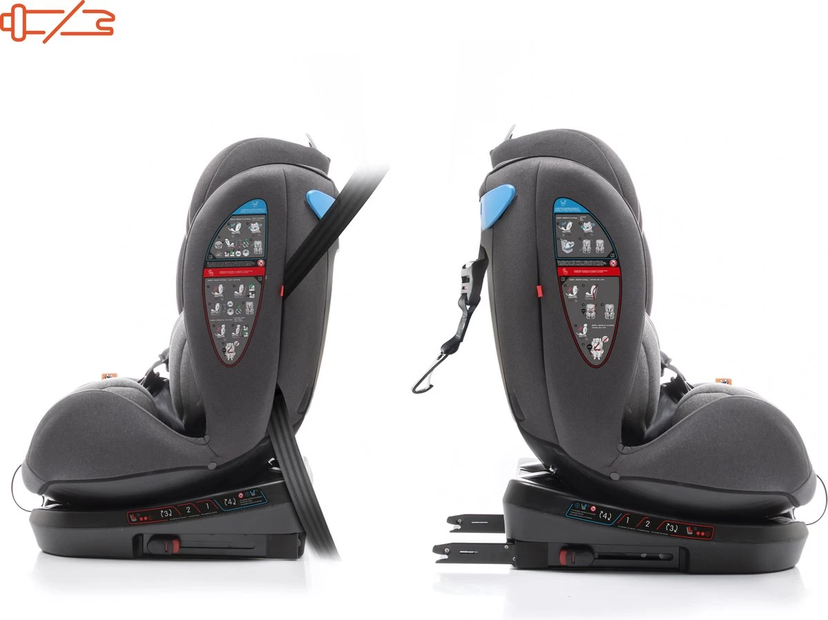 Babyauto Biro D FIX Black/grey Group 0+ 1 2 3 - 0-36 Kg - Isofix 4 Babyauto Biro D FIX Black/grey Group 0+ 1 2 3 - 0-36 Kg - Isofix - Afbeelding 4