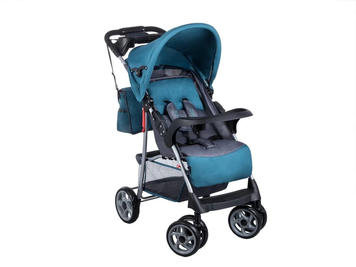 Lionelo Emma Plus – Kinderwagen - Blauw Scandi - 6 Maanden Tot 5 Jaar 4 Lionelo Emma Plus – Kinderwagen - Blauw Scandi - 6 Maanden Tot 5 Jaar - Afbeelding 4