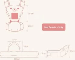 Baby Draagzak - Buik/Rug Babydrager Met Zacht Zitje (0-36 Maanden) - Bruine Beer 11 Baby Draagzak - Buik/Rug Babydrager Met Zacht Zitje (0-36 Maanden) - Bruine Beer -Baby Comfort Outlet Winkel 1200x961 4