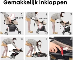 Merkloos Homezie Hondenbuggy | Huisdieren Tot 15 Kg | 4-wieler | Hondenbuggy Inklapbare | Katten Buggy | Buggy | Huisdieren Buggy -Baby Comfort Outlet Winkel 1200x982 1