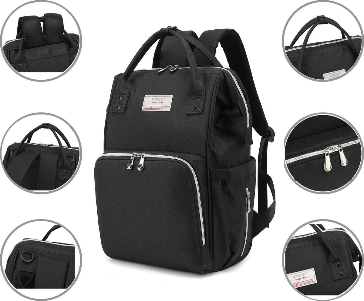 Massi Miliano Luiertas Unisex Zwart (M-22003-6) 3 Massi Miliano Luiertas Unisex Zwart (M-22003-6) - Afbeelding 3