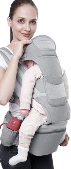 Ergonomische Draagzak Baby 15 In 1 - Draagdoek Tot 25 Kg - Baby Drager - Baby Carrier - Multifunctioneel - Grijs -Baby Comfort Outlet Winkel 506x1200 1