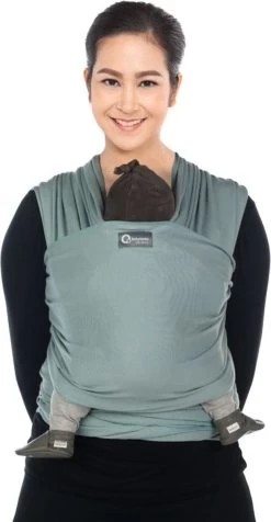 Babylonia - Tricot-Slen Organic - Draagdoek Baby - Silver Blue -Baby Comfort Outlet Winkel 623x1200 2