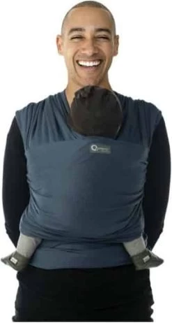 Babylonia Draagdoek - Tricot-Slen - Jeansblauw -Baby Comfort Outlet Winkel 641x1200 3