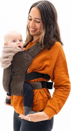 Bykay - Draagdoeken - Cover - Teddy Taupe - Winter Edition -Baby Comfort Outlet Winkel 648x1200 4