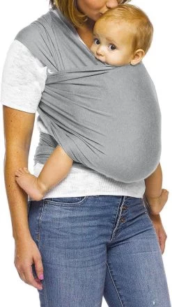 Ergonomische Rekbare Baby Draagdoek Van Katoen Om Te Knopen -Licht Grijs - Babywrap - Draagdoeken - Babydrager - Buikdrager – Rugdrager – Heupdrager - Baby Sling – Baby Carrier – Draagzak - Baby Wrap Sling - Draagdoek – Handleiding - Gratis Slabbetje -Baby Comfort Outlet Winkel 672x1200 5