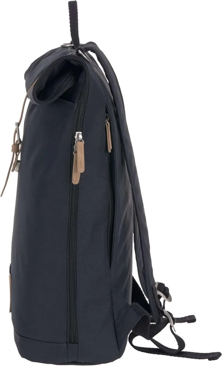 LÄSSIG Luiertas Rolltop Backpack Rugzak Incl Verschoningsmatje - Nacht Blauw 2 LÄSSIG Luiertas Rolltop Backpack Rugzak Incl Verschoningsmatje - Nacht Blauw - Afbeelding 2