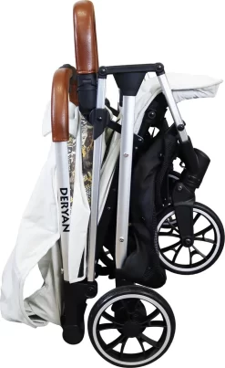 Deryan Luxe Rolo Luxe Lichtgewicht Buggy - Zoo Creme -Baby Comfort Outlet Winkel 735x1200 3