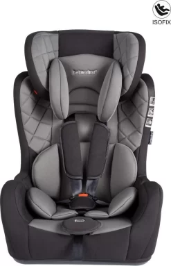 Bebies First Autostoel Grow Up Isofix Groep 1/2/3 (9-36kg) - Zwart/Grijs
