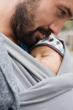 Babylonia - Tricot-Slen Organic - Draagdoek Baby - Silver Blue -Baby Comfort Outlet Winkel 798x1200 10