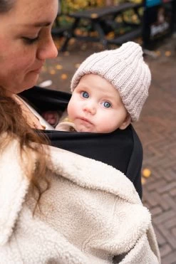 ByKay - Draagdoek - Rekbaar - Black - Maat M - Organic Katoen - Stretchy Wrap Deluxe - 3 Jaar - Buik - Heup -Baby Comfort Outlet Winkel 800x1200 106