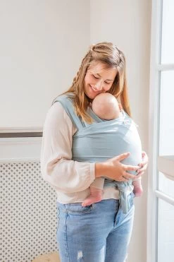 Babylonia - Tricot-Slen Organic - Draagdoek Baby - Silver Blue -Baby Comfort Outlet Winkel 800x1200 134