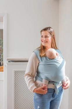 Babylonia - Tricot-Slen Organic - Draagdoek Baby - Silver Blue -Baby Comfort Outlet Winkel 800x1200 135