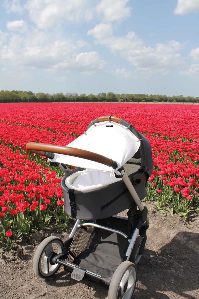 Dooky Universal Cover Zonnescherm Kinderwagen - Crème 4 Dooky Universal Cover Zonnescherm Kinderwagen - Crème - Afbeelding 4