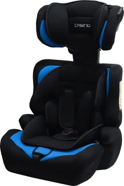Cabino Autostoel Groep 1/2/3 (9-36kg) - Zwart-Blauw -Baby Comfort Outlet Winkel 801x1200