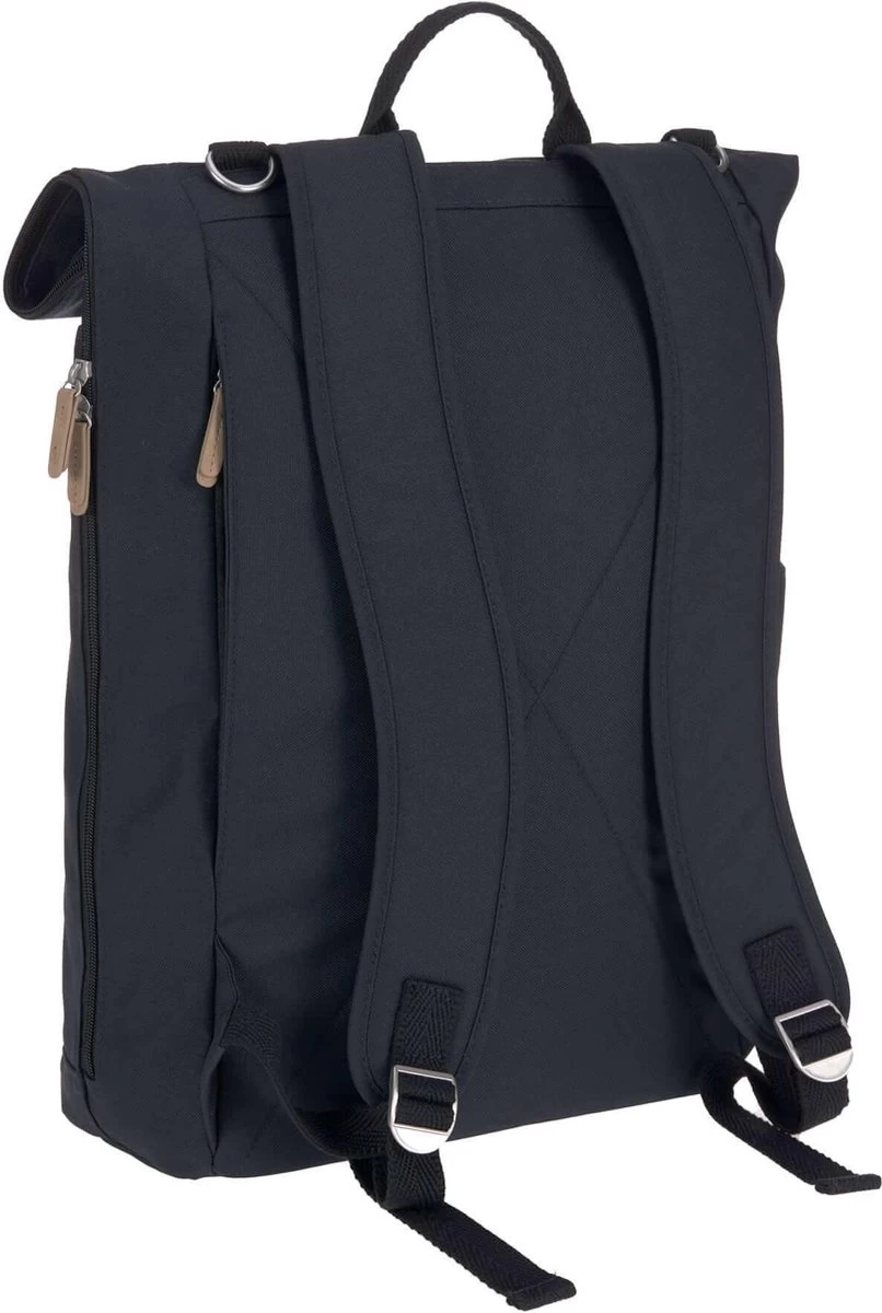 LÄSSIG Luiertas Rolltop Backpack Rugzak Incl Verschoningsmatje - Nacht Blauw 9 LÄSSIG Luiertas Rolltop Backpack Rugzak Incl Verschoningsmatje - Nacht Blauw - Afbeelding 9