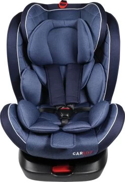 Carkids Verstelbaar Kinderautostoeltje Blauw | Kinderautostoel Groep 0+/1/2/3 Met Isofix En Top Tether Connector | Kinderen Tot 12 Jaar | Tot 36 Kg