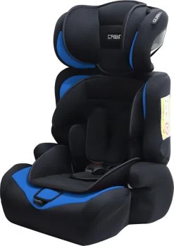 Cabino Autostoel Groep 1/2/3 (9-36kg) - Zwart-Blauw -Baby Comfort Outlet Winkel 851x1200