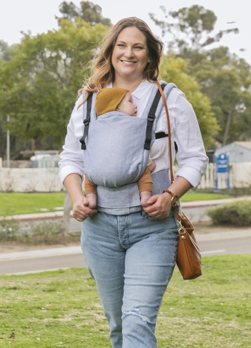 Tula Free To Grow - Draagzak Baby - Linen Rain - Ergonomisch Vanaf Geboorte 3 Tula Free To Grow - Draagzak Baby - Linen Rain - Ergonomisch Vanaf Geboorte - Afbeelding 3