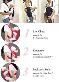 Baby Draagzak Blauw - Baby Carrier – Baby Drager Max. 15 Kg - 2 Tot 18 Maanden - Ergonomisch - Baby Draagdoek - Heupdrager - Steundrager Baby -Baby Comfort Outlet Winkel 869x1200 17