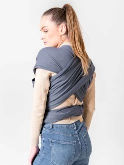 ByKay - Draagdoek - Rekbaar - DonkerGrijs - Antraciet - Maat L - Organic Katoen - Stretchy Wrap Deluxe - 3 Jaar - Buik - Heup -Baby Comfort Outlet Winkel 899x1200 18