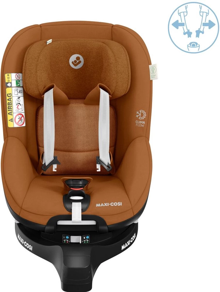 Maxi-Cosi Mica Pro Eco I-Size Autostoeltje - 360° Draaibaar - Gerecyclede Stoffen - Authentic Cognac - Vanaf De Geboorte Tot Ca. 4 Jaar 13 Maxi-Cosi Mica Pro Eco I-Size Autostoeltje - 360° Draaibaar - Gerecyclede Stoffen - Authentic Cognac - Vanaf De Geboorte Tot Ca. 4 Jaar - Afbeelding 13