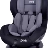 Ding Dano Autostoel - 0 Tot 18 Kg - Zwart/Grijs - Autostoel Groep 0/1