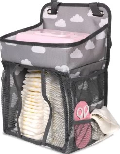Casteleyn - Luier Organizer - Luiertas - Commodemandjes - Luierzak - Extra Ruim - Verstelbaar - Waterdicht - Wolkjes -Baby Comfort Outlet Winkel 939x1200 2