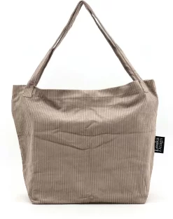 Louka Mom Bag Rib Taupe - Bruin - Luiertas - Trendy Shopper - Verzorgingstas - Boodschappentas