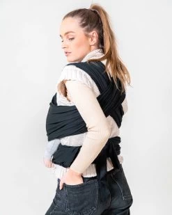 ByKay - Draagdoek - Rekbaar - Black - Maat M - Organic Katoen - Stretchy Wrap Deluxe - 3 Jaar - Buik - Heup -Baby Comfort Outlet Winkel 960x1200 8