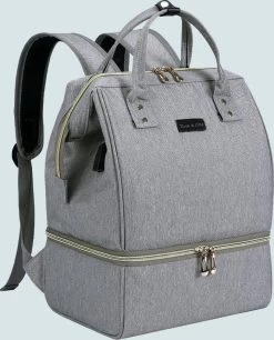 Rose & Ollie Kolftas Rugtas Grijs - Koeltas Moedermelk