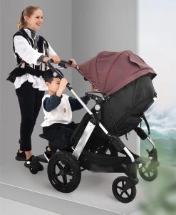 Merkloos Meerijdplankje Universeel Buggy/Kinderwagen - Kinderwagen Accessoire Met Afneembaar Zitje Van Hoogwaardige Kwaliteit - Verstelbaar Meerijdplankje -Baby Comfort Outlet Winkel 983x1200 2